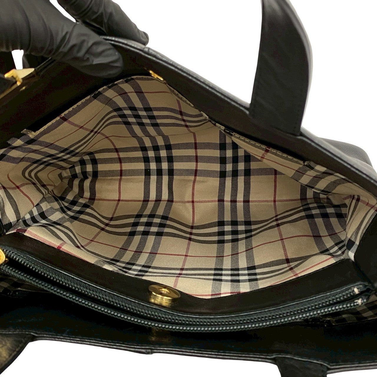 BURBERRY Handbag leather black