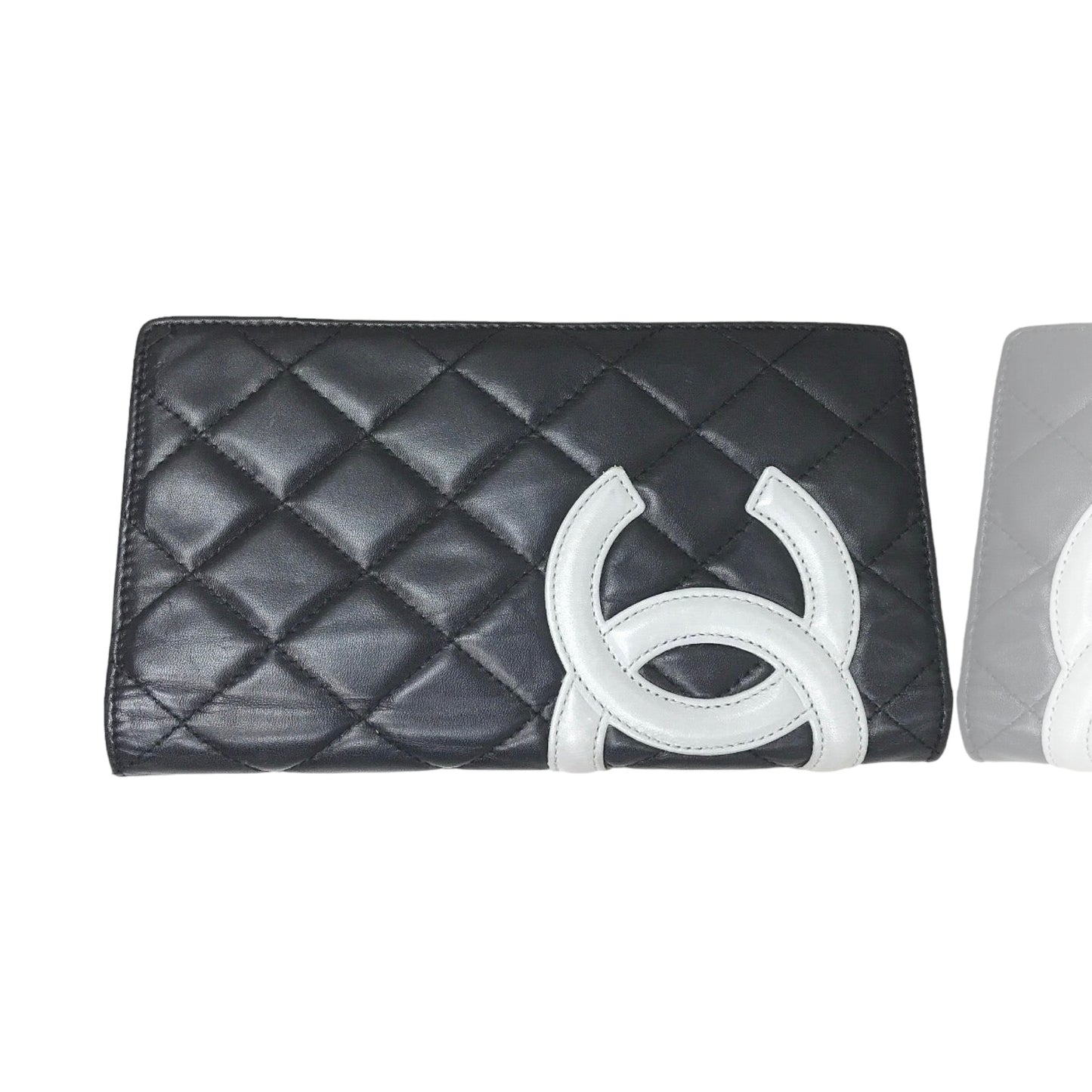 CHANEL CAMBON LAMBSKIN BIFOLD LONG WALLET