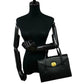 GIVENCHY Handbag leather black 4G Women Used Authentic