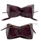 CELINE Backpack Calfskin, Leather purple logo Metal Women Used Authentic