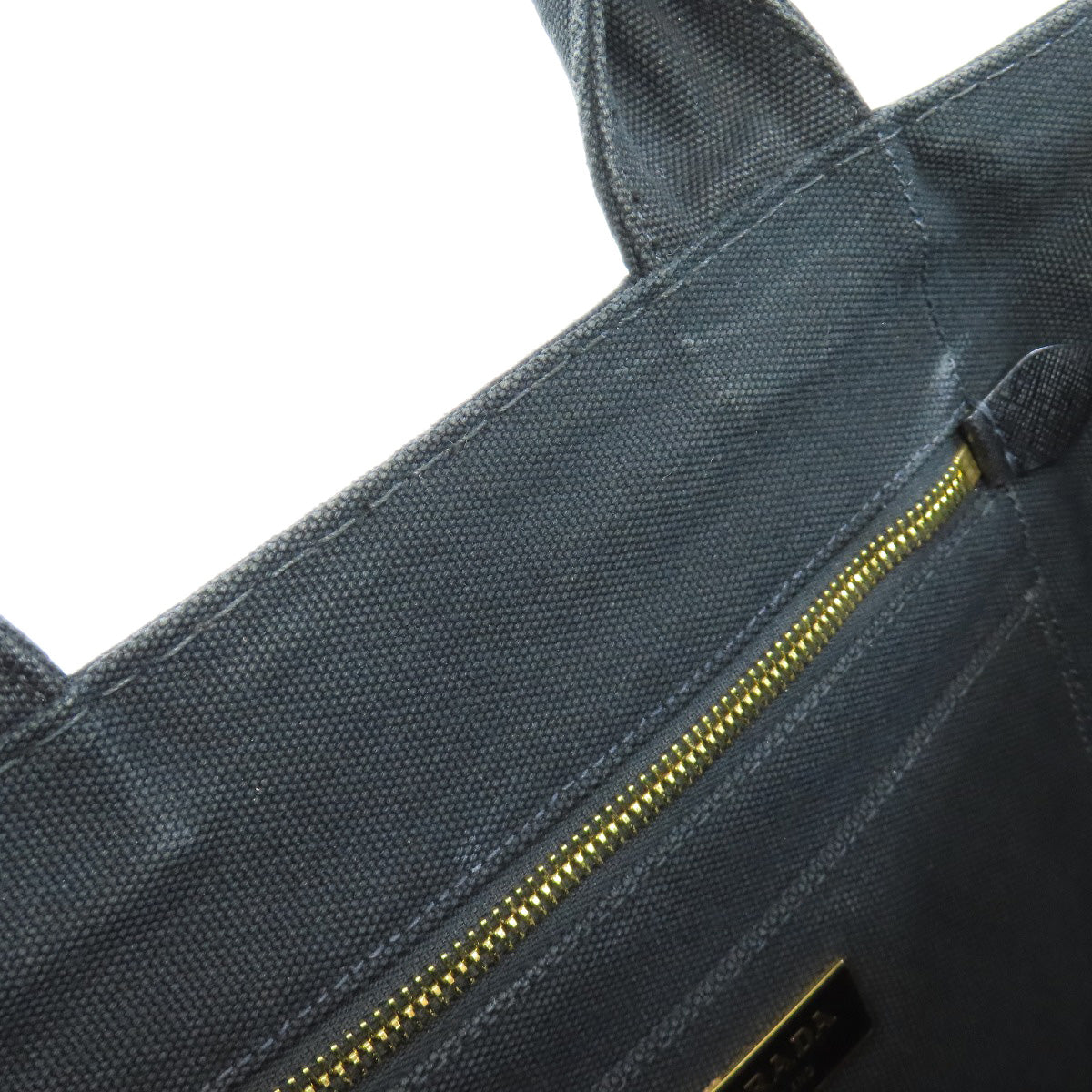 PRADA Tote Bag 1BG642 canvas black