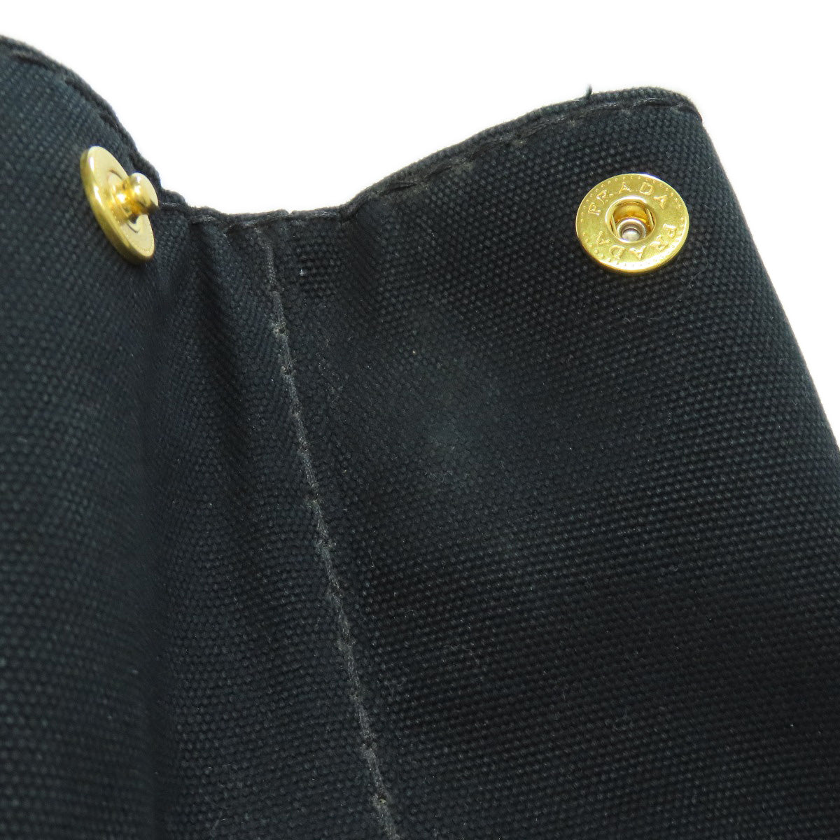 PRADA Tote Bag 1BG642 canvas black
