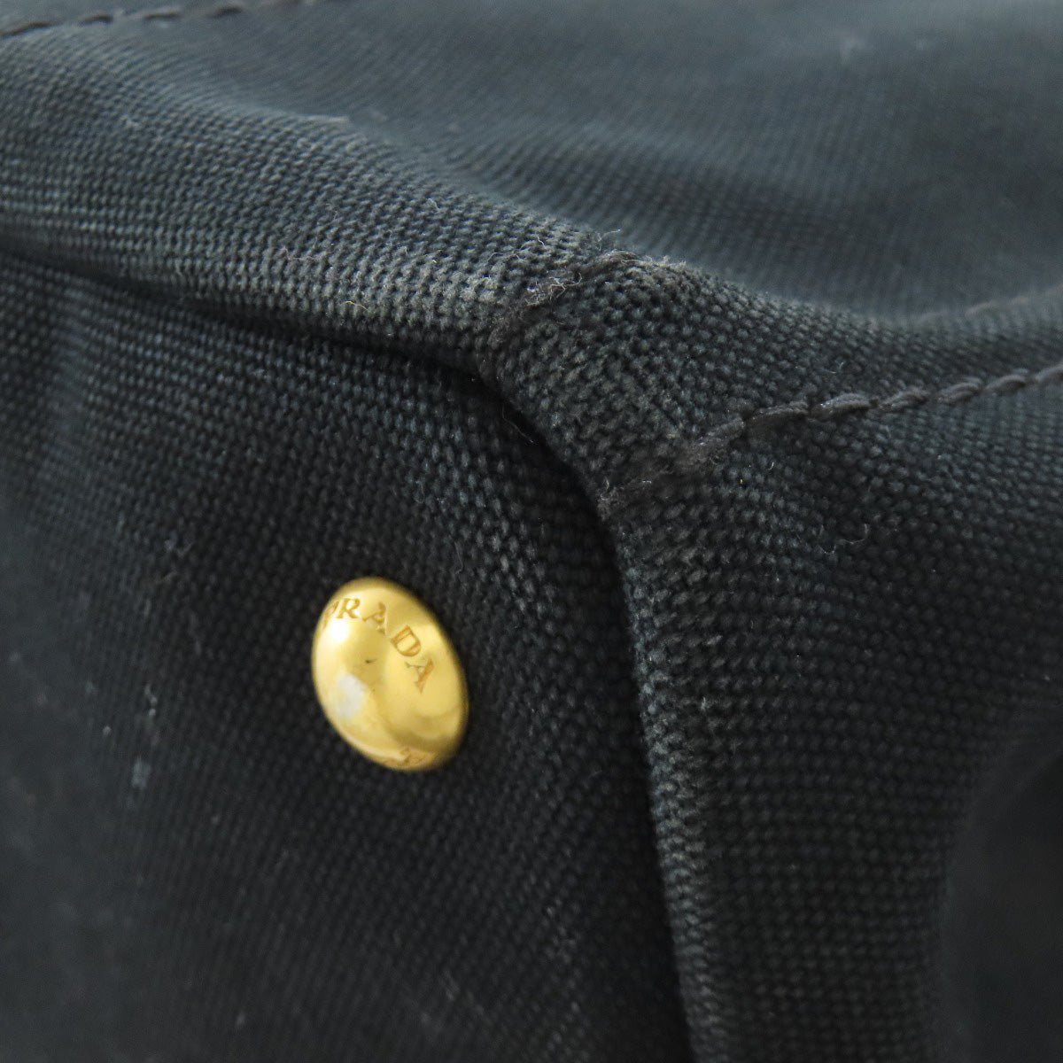 PRADA Tote Bag 1BG642 canvas black