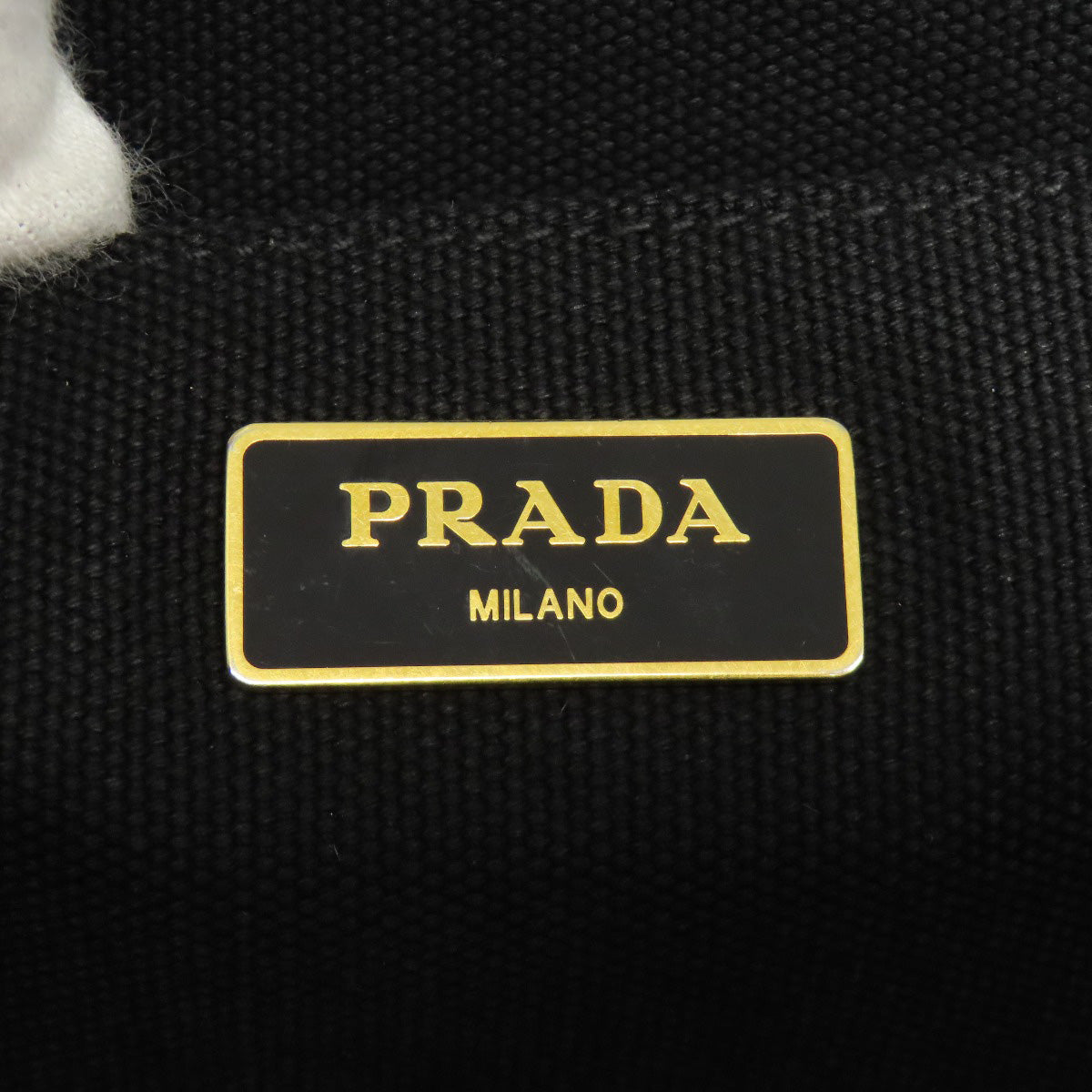 PRADA Tote Bag 1BG642 canvas black