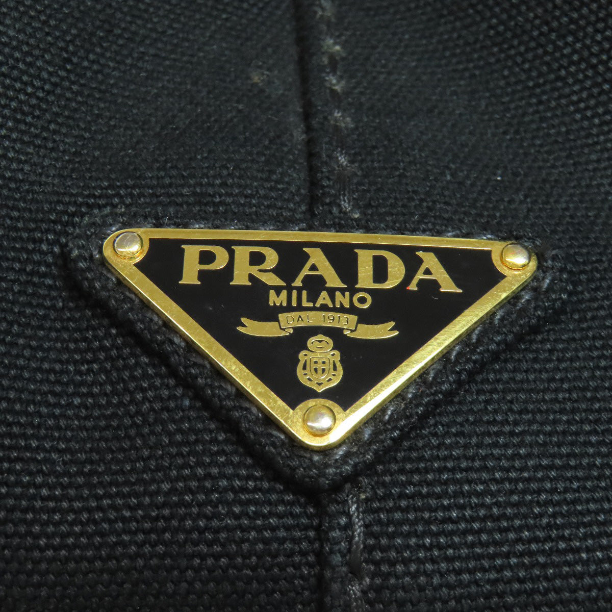 PRADA Tote Bag 1BG642 canvas black