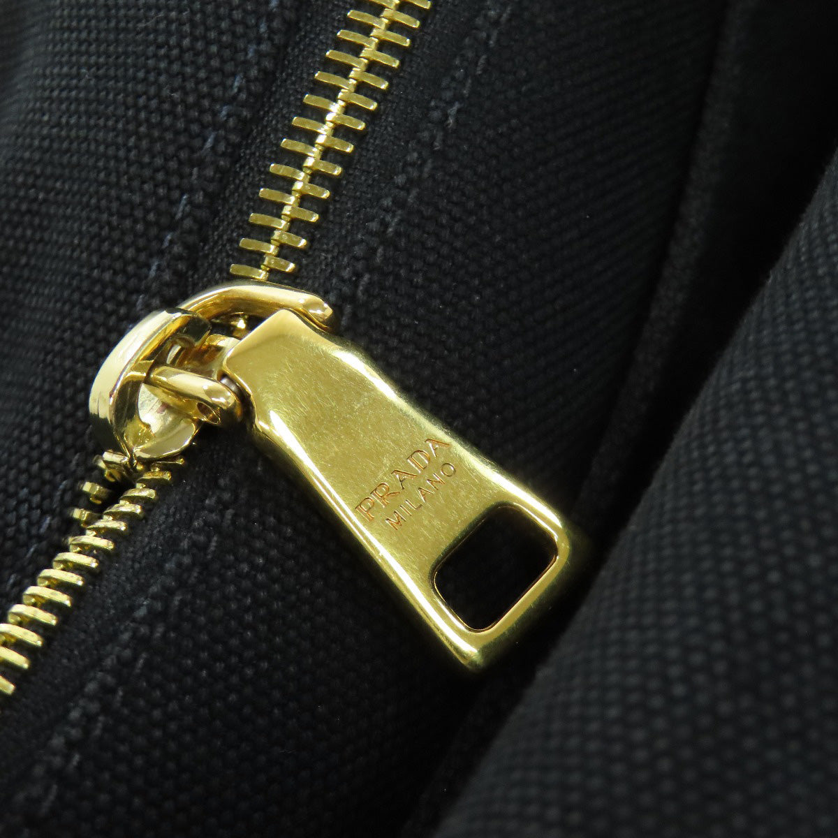 PRADA Tote Bag 1BG642 canvas black