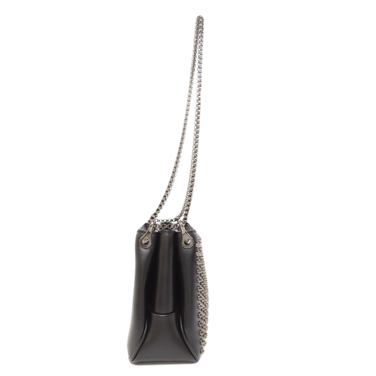 Christian Louboutin Shoulder Bag leather black spike