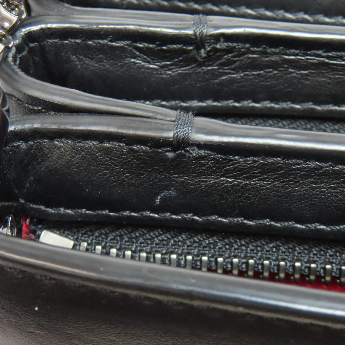 Christian Louboutin Shoulder Bag leather black spike