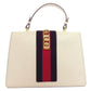 GUCCI Handbag 431665 leather white Sylvie 2WAY