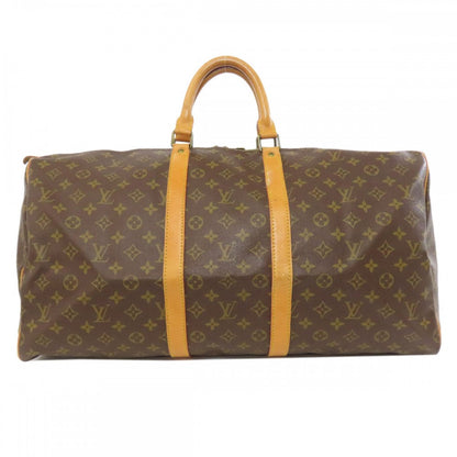 LOUIS VUITTON Boston Duffel bag M41424 Monogram canvas Brown Keepall 55 Women Used Authentic