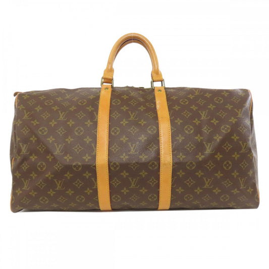 LOUIS VUITTON Boston Duffel bag M41424 Monogram canvas Brown Keepall 55 Women Used Authentic