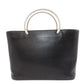 CHANEL Handbag Grained Calfskin Skin black COCO Mark Women Used Authentic