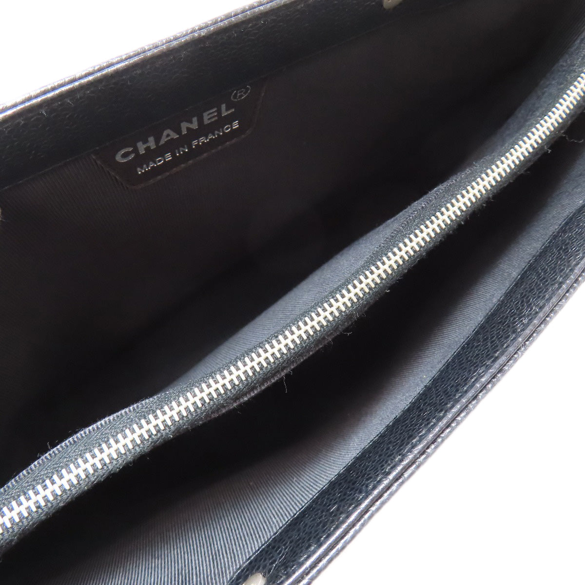 CHANEL Handbag Grained Calfskin Skin black COCO Mark Women Used Authentic