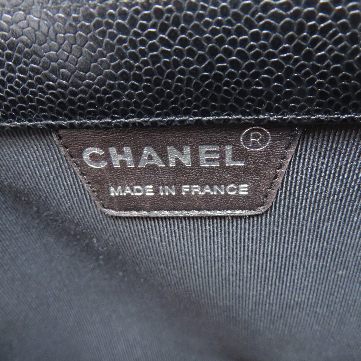 CHANEL Handbag Grained Calfskin Skin black COCO Mark Women Used Authentic