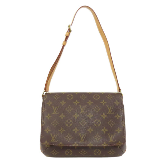 LOUIS VUITTON Shoulder Bag M51257 Monogram canvas Brown Musette Tango S Women Used Authentic