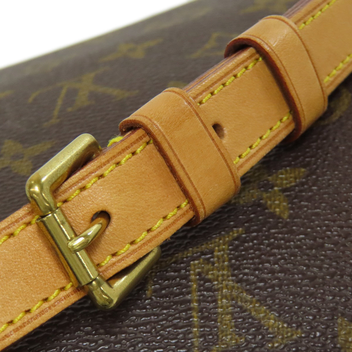 LOUIS VUITTON Shoulder Bag M51257 Monogram canvas Brown Musette Tango S Women Used Authentic