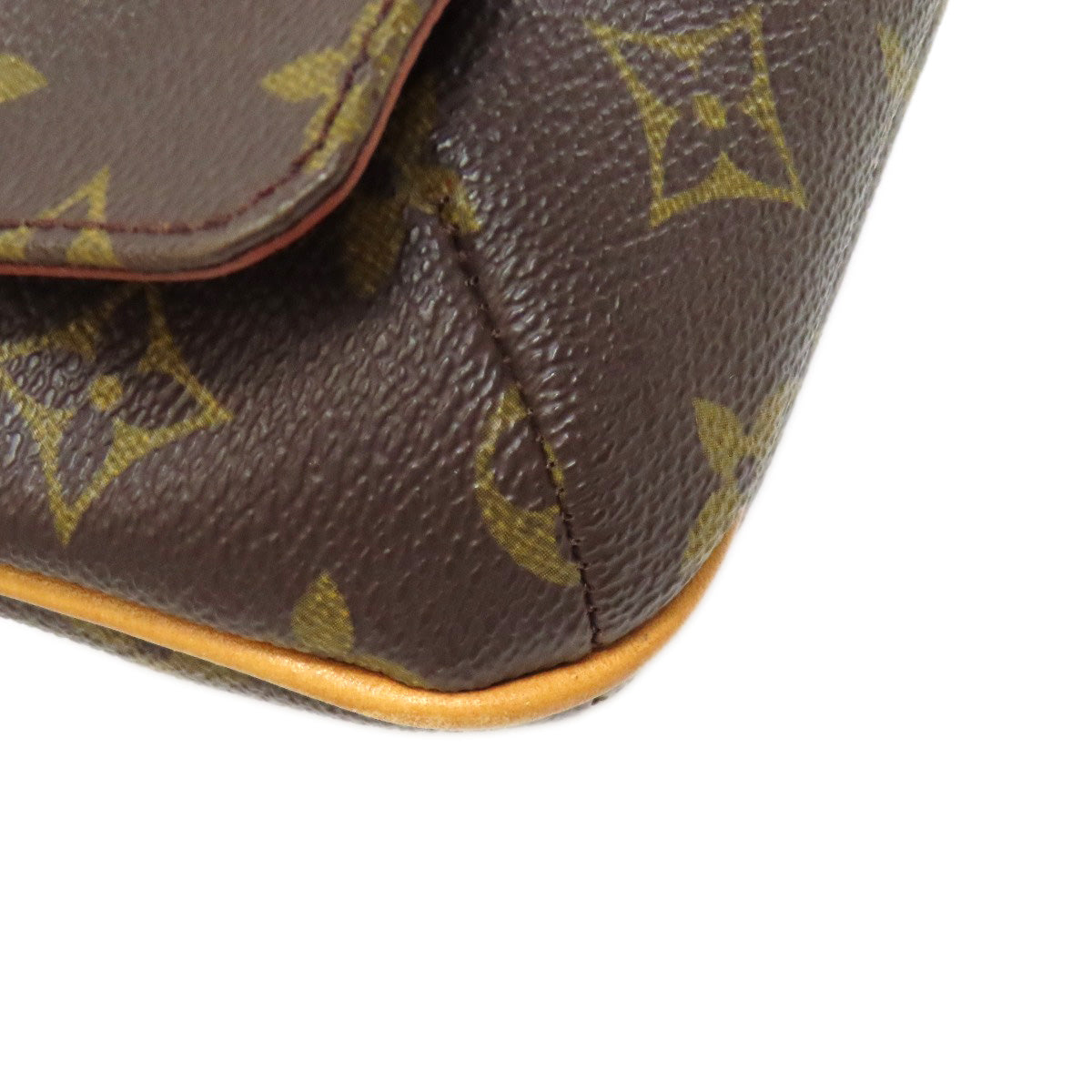 LOUIS VUITTON Shoulder Bag M51257 Monogram canvas Brown Musette Tango S Women Used Authentic
