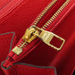 LOUIS VUITTON Long Wallet Purse M63691 Ann Platt Red Zippy wallet Women Used Authentic