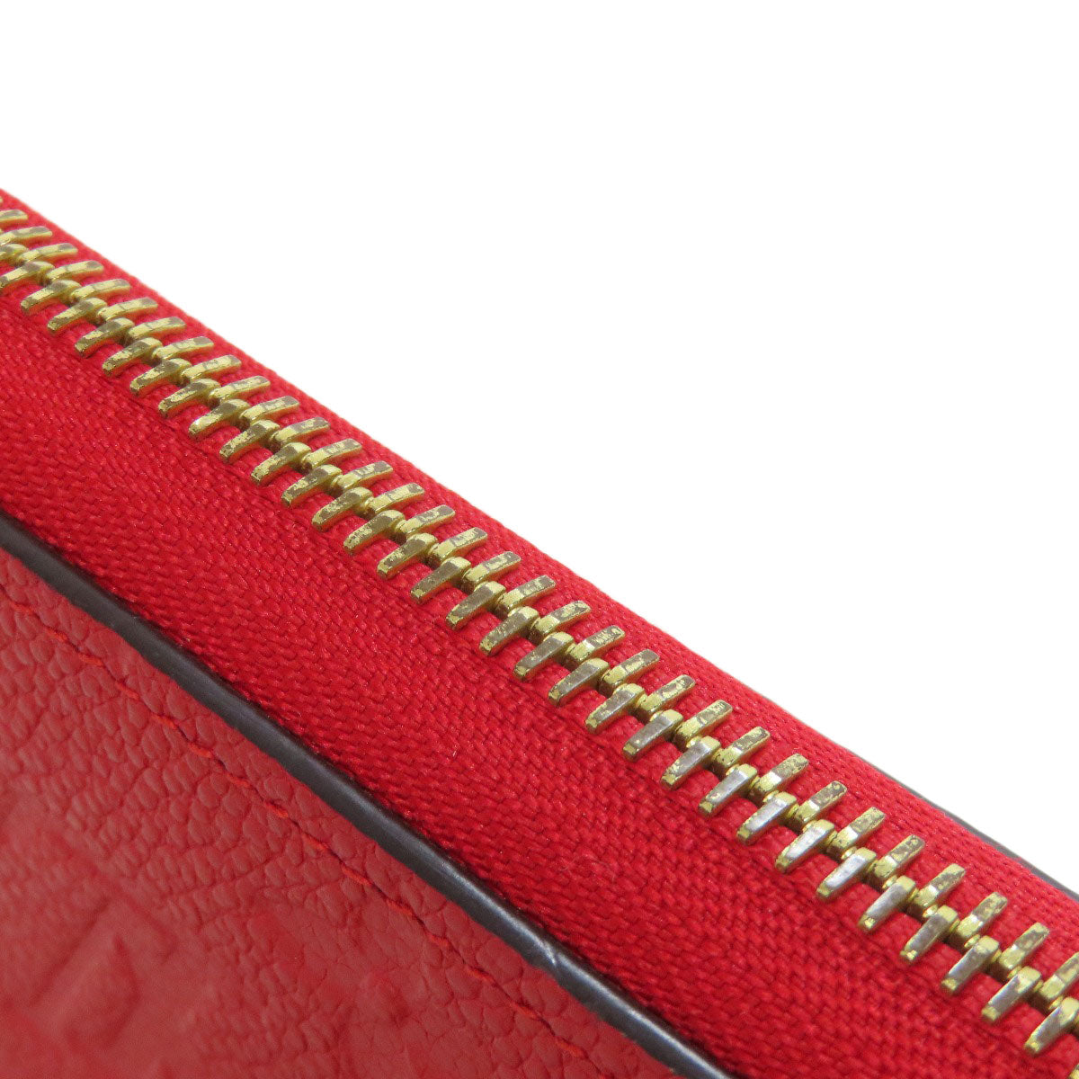 LOUIS VUITTON Long Wallet Purse M63691 Ann Platt Red Zippy wallet Women Used Authentic