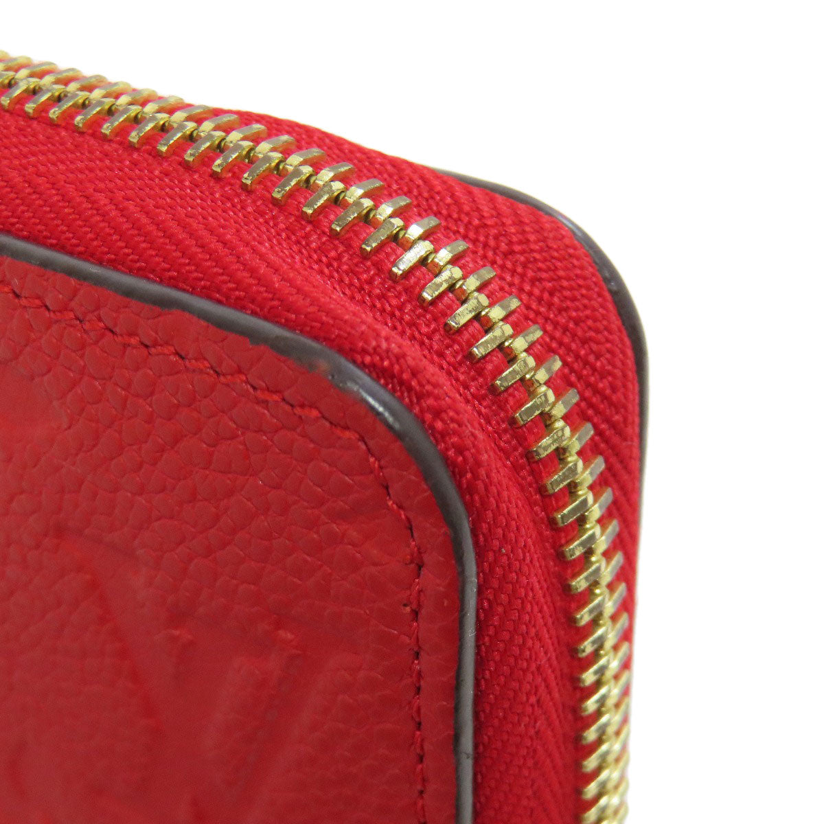 LOUIS VUITTON Long Wallet Purse M63691 Ann Platt Red Zippy wallet Women Used Authentic