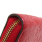 LOUIS VUITTON Long Wallet Purse M63691 Ann Platt Red Zippy wallet Women Used Authentic