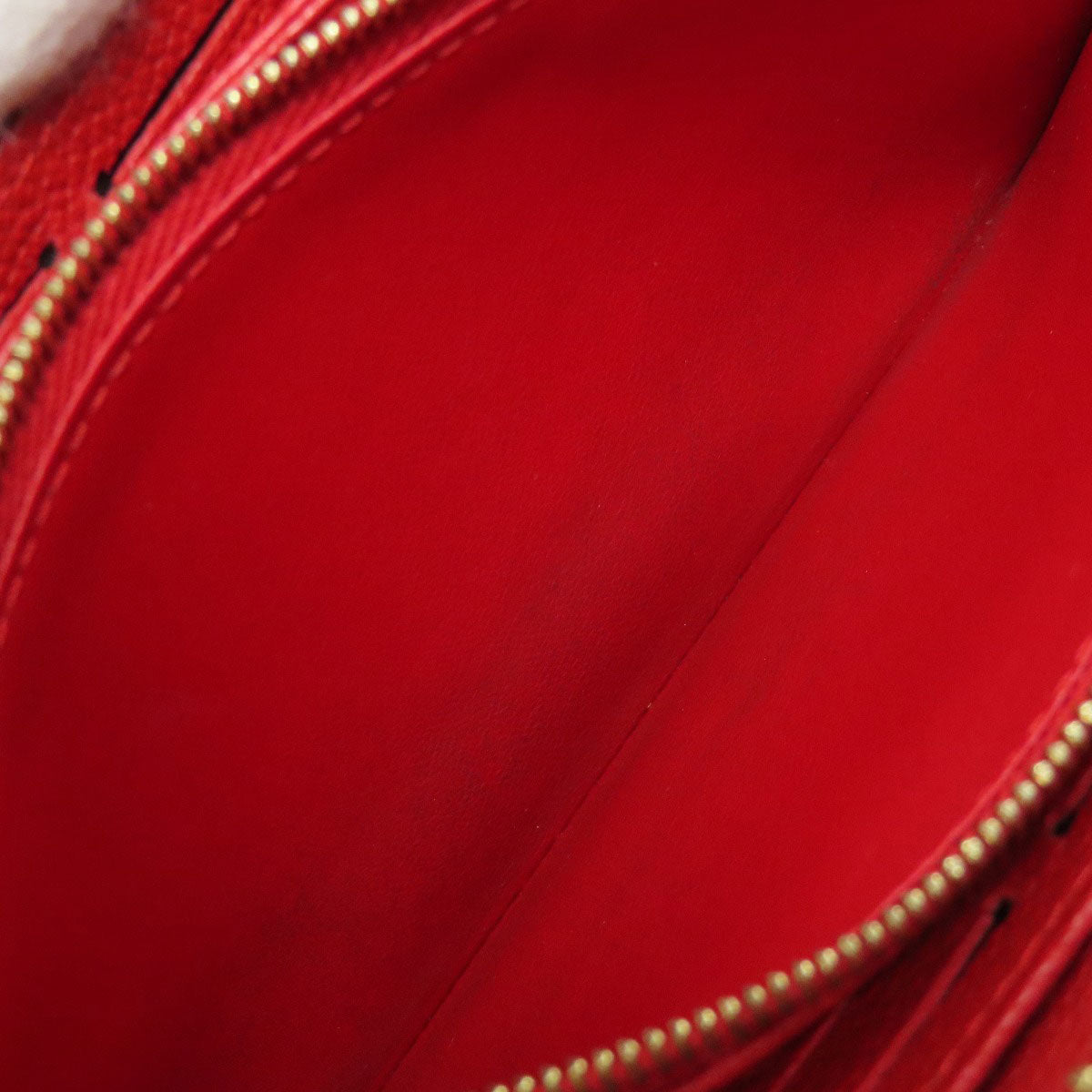 LOUIS VUITTON Long Wallet Purse M63691 Ann Platt Red Zippy wallet Women Used Authentic