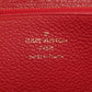 LOUIS VUITTON Long Wallet Purse M63691 Ann Platt Red Zippy wallet Women Used Authentic