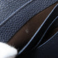 LOUIS VUITTON Long Wallet Purse M62125 Ann Platt Navy Portefeuille Sara Women Used Authentic