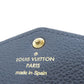 LOUIS VUITTON Long Wallet Purse M62125 Ann Platt Navy Portefeuille Sara Women Used Authentic