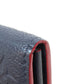 LOUIS VUITTON Long Wallet Purse M62125 Ann Platt Navy Portefeuille Sara Women Used Authentic