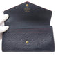 LOUIS VUITTON Long Wallet Purse M62125 Ann Platt Navy Portefeuille Sara Women Used Authentic