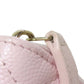 CHANEL Long Wallet Purse Grained Calfskin Skin pink Matelasse COCO Mark Gold Metal Women Used Authentic