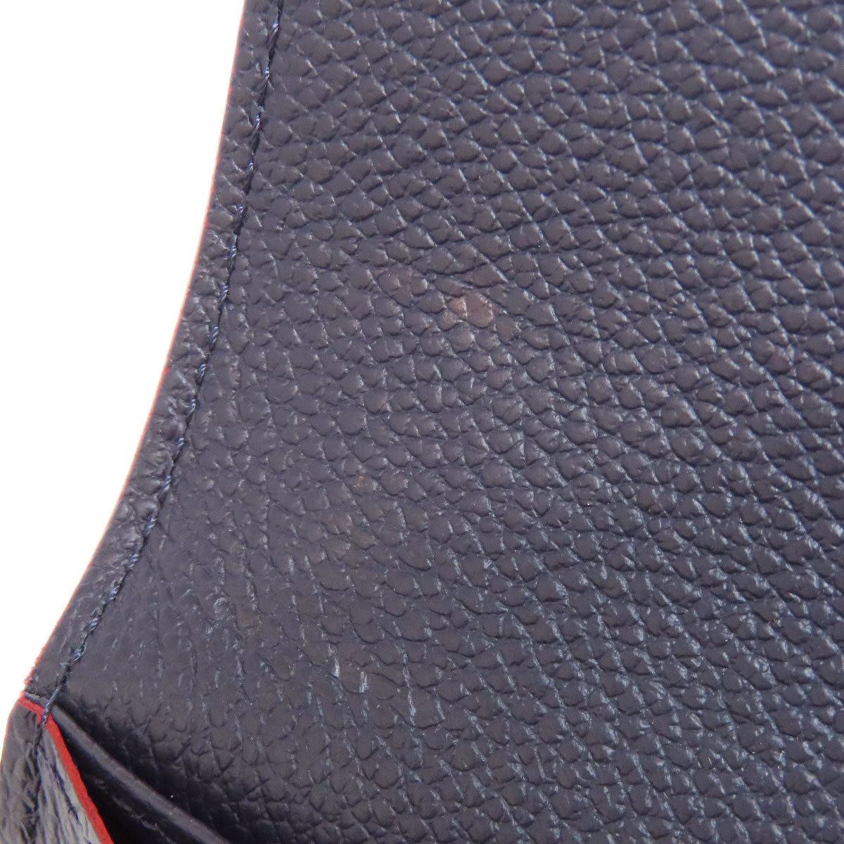 LOUIS VUITTON Long Wallet Purse M62125 Ann Platt Navy Portefeuille Sara Women Used Authentic