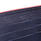 LOUIS VUITTON Long Wallet Purse M62125 Ann Platt Navy Portefeuille Sara Women Used Authentic