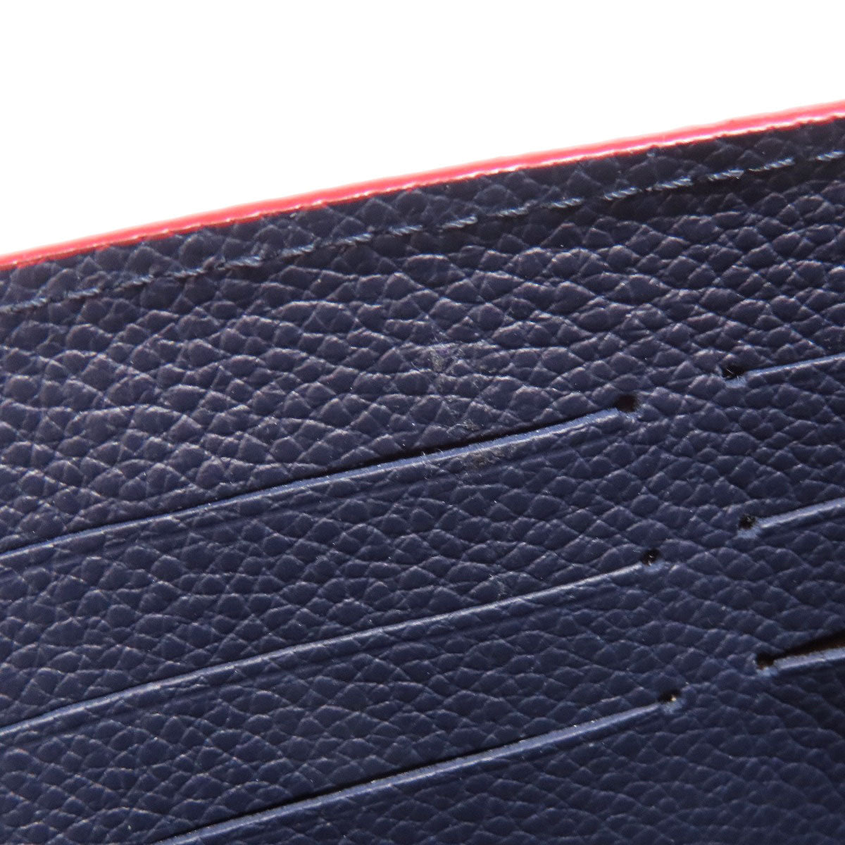 LOUIS VUITTON Long Wallet Purse M62125 Ann Platt Navy Portefeuille Sara Women Used Authentic
