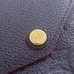 LOUIS VUITTON Long Wallet Purse M62125 Ann Platt Navy Portefeuille Sara Women Used Authentic