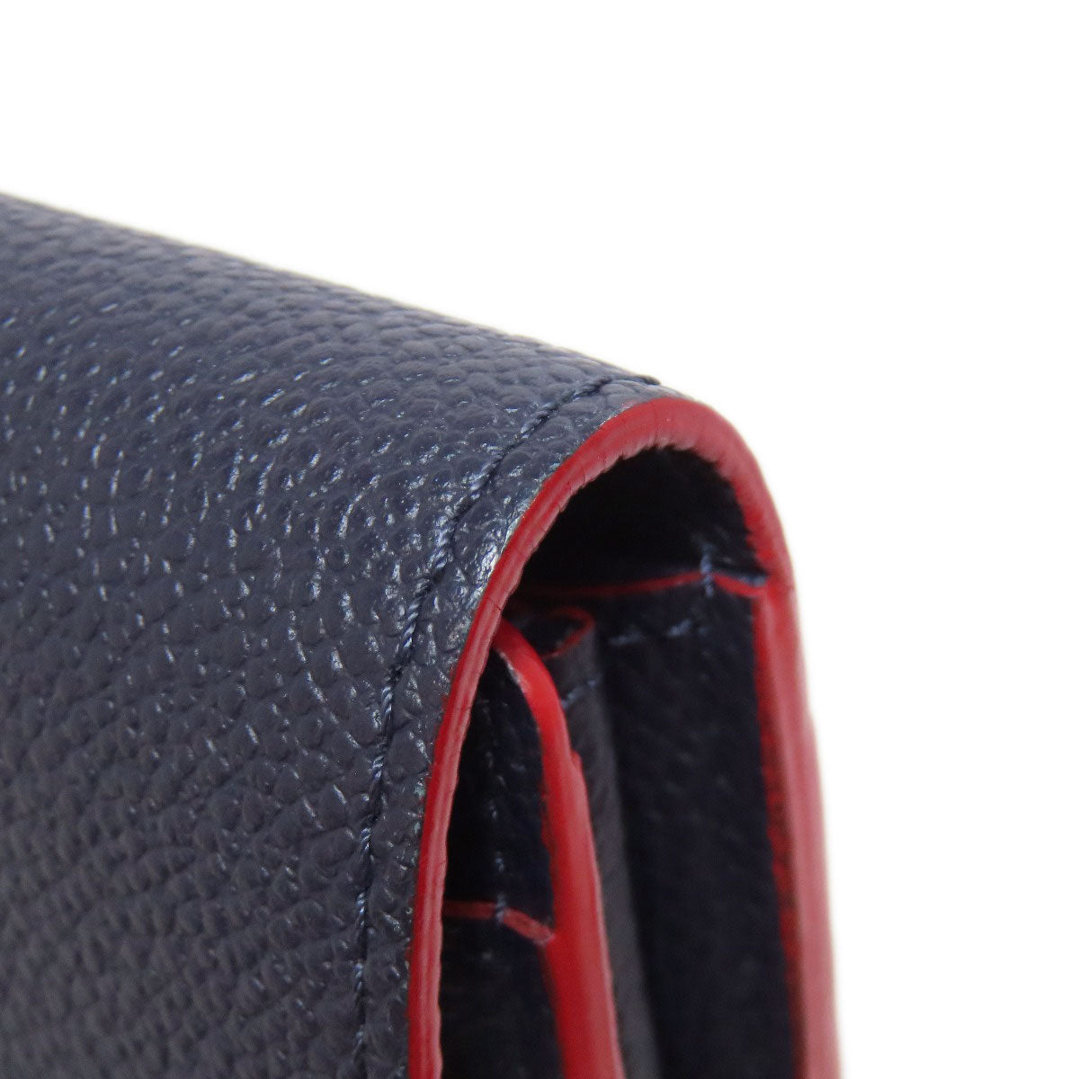 LOUIS VUITTON Long Wallet Purse M62125 Ann Platt Navy Portefeuille Sara Women Used Authentic