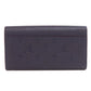 LOUIS VUITTON Long Wallet Purse M62125 Ann Platt Navy Portefeuille Sara Women Used Authentic