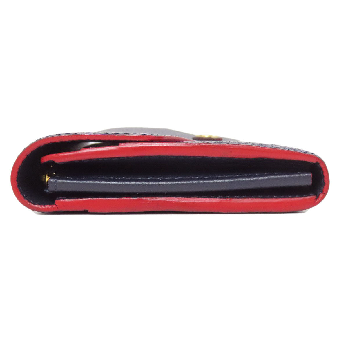 LOUIS VUITTON Long Wallet Purse M62125 Ann Platt Navy Portefeuille Sara Women Used Authentic