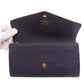 LOUIS VUITTON Long Wallet Purse M62125 Ann Platt Navy Portefeuille Sara Women Used Authentic