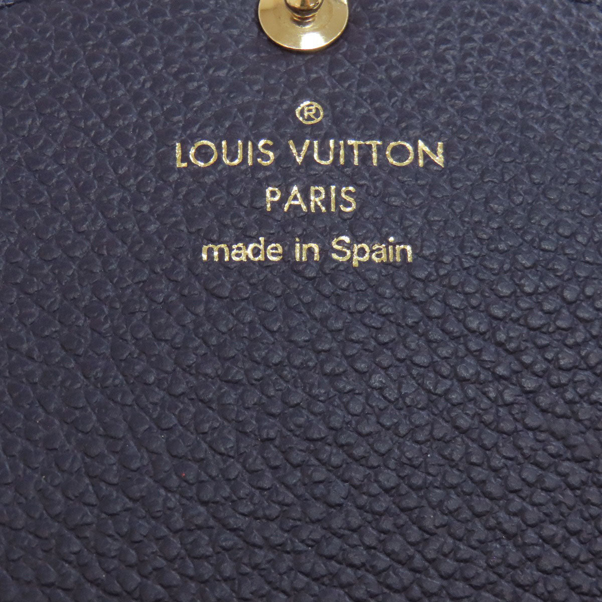 LOUIS VUITTON Long Wallet Purse M62125 Ann Platt Navy Portefeuille Sara Women Used Authentic