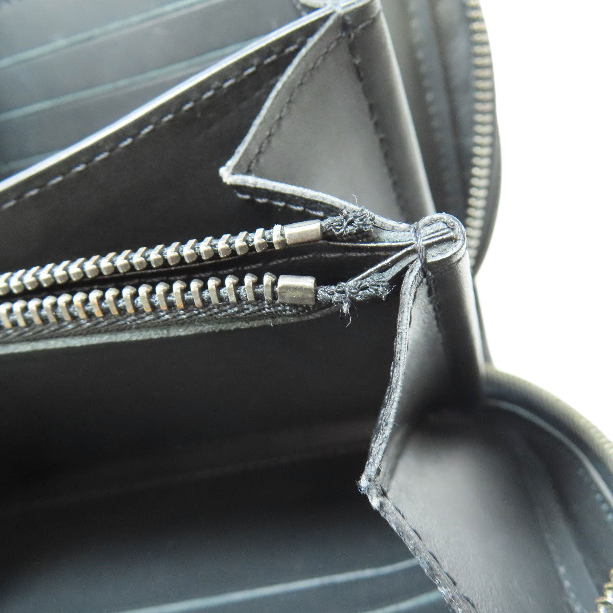 LOUIS VUITTON business bag N61254 Damier Anfini black Zippy XL mens Used Authentic