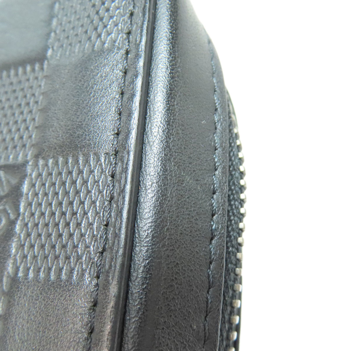 LOUIS VUITTON business bag N61254 Damier Anfini black Zippy XL mens Used Authentic