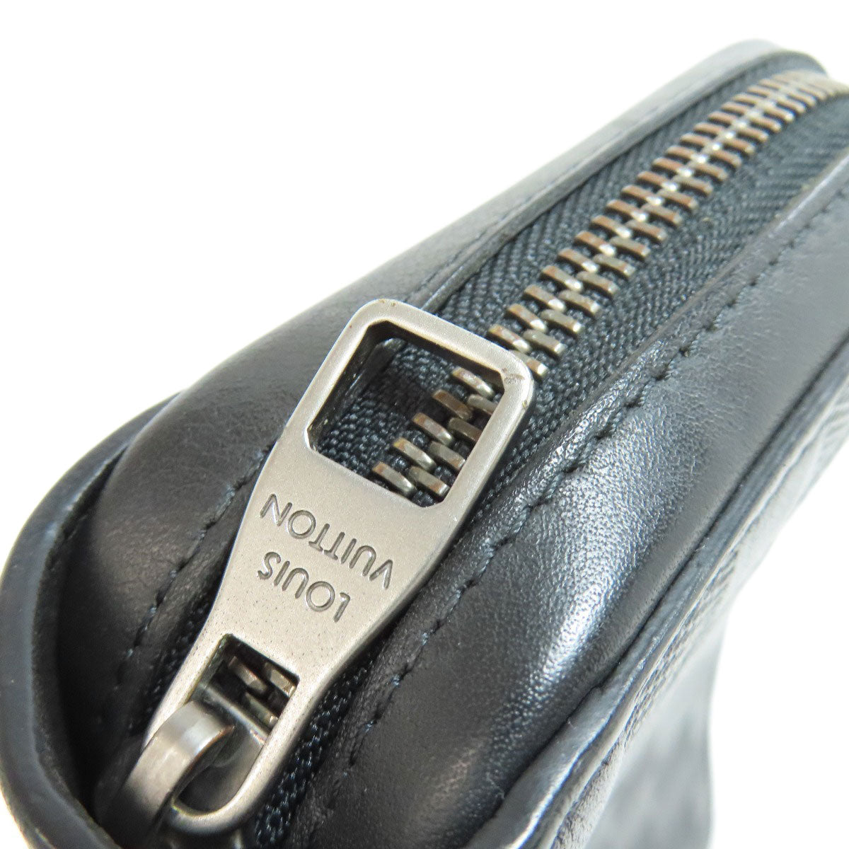 LOUIS VUITTON business bag N61254 Damier Anfini black Zippy XL mens Used Authentic