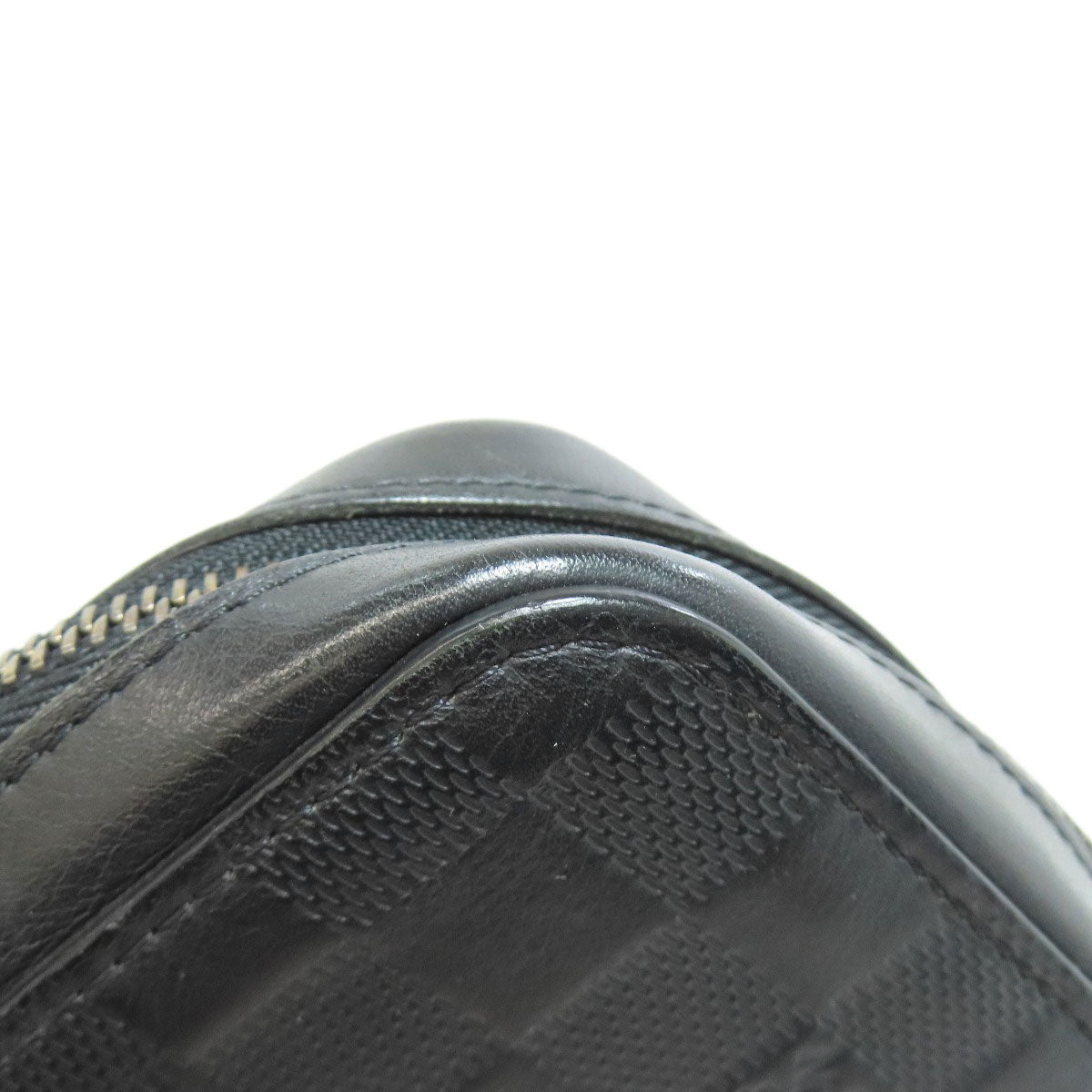LOUIS VUITTON business bag N61254 Damier Anfini black Zippy XL mens Used Authentic