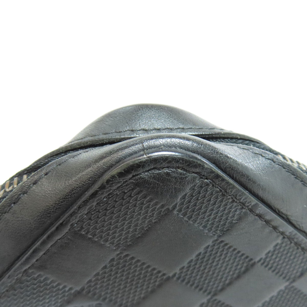 LOUIS VUITTON business bag N61254 Damier Anfini black Zippy XL mens Used Authentic