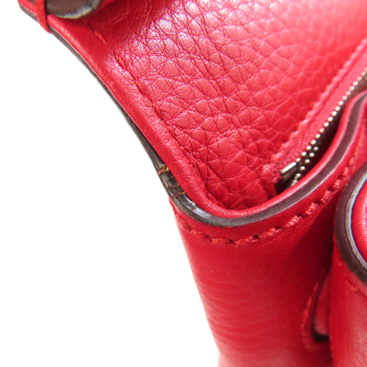 GUCCI Handbag 370831 leather Red Bamboo Daily 2WAY Women Used Authentic