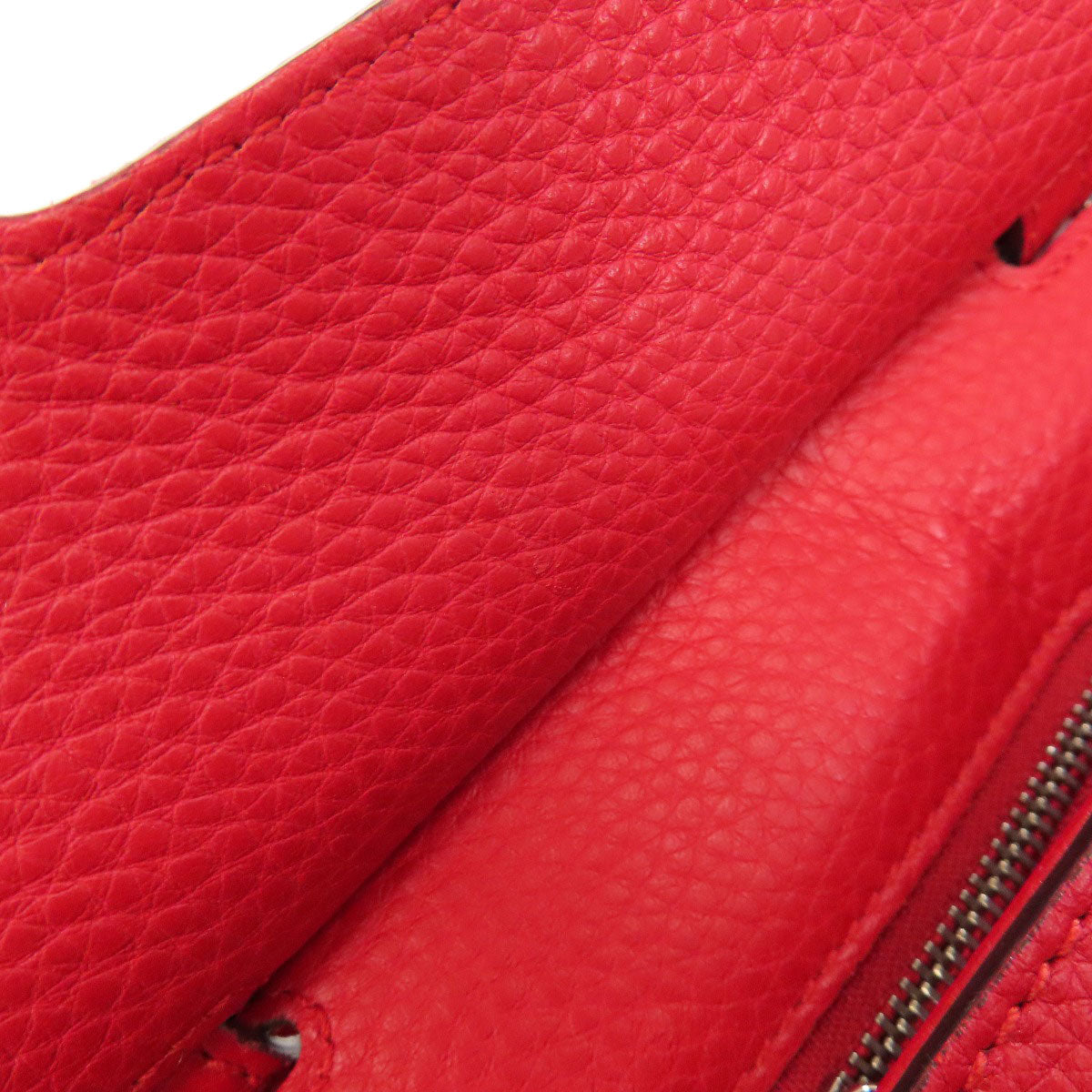 GUCCI Handbag 370831 leather Red Bamboo Daily 2WAY Women Used Authentic