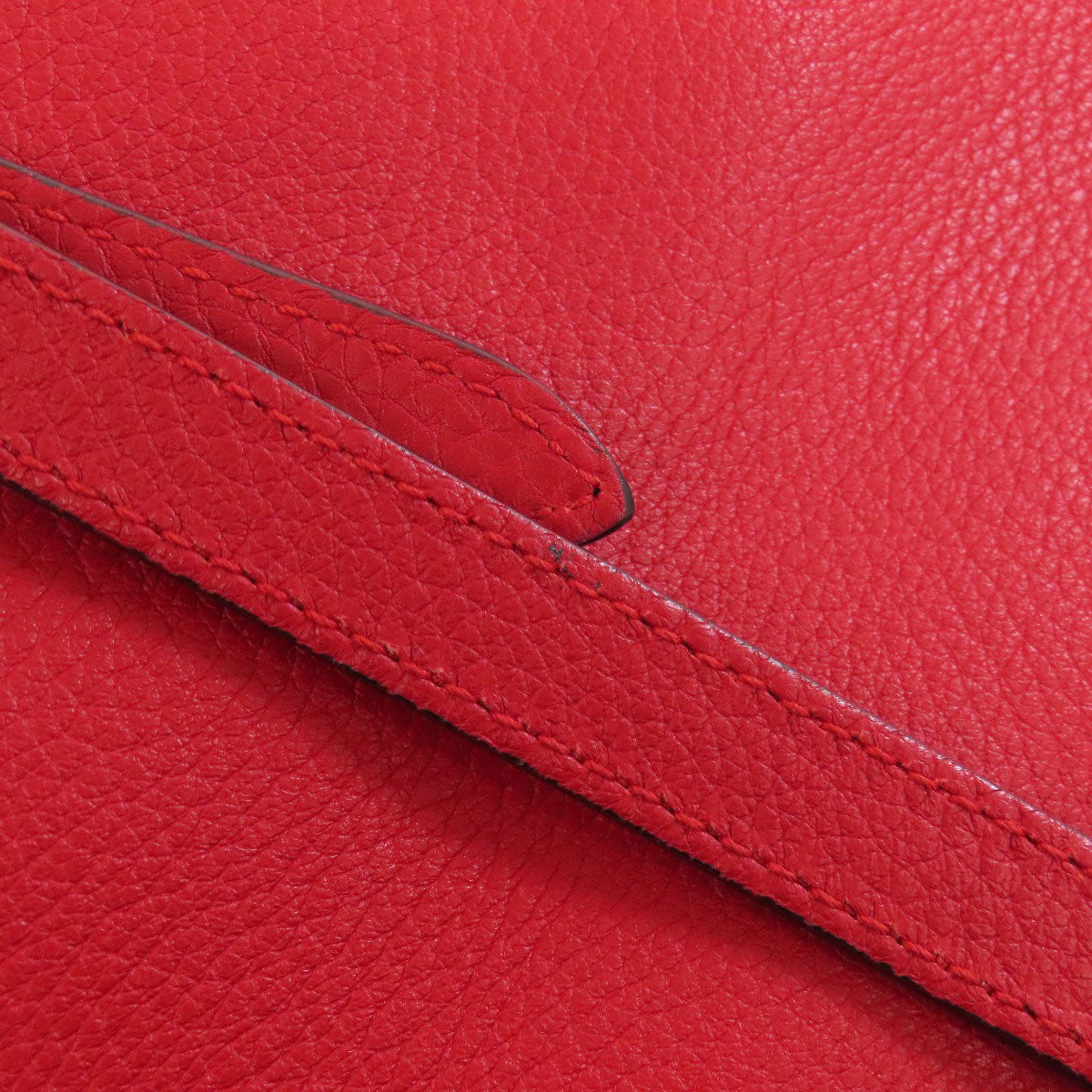 GUCCI Handbag 370831 leather Red Bamboo Daily 2WAY Women Used Authentic