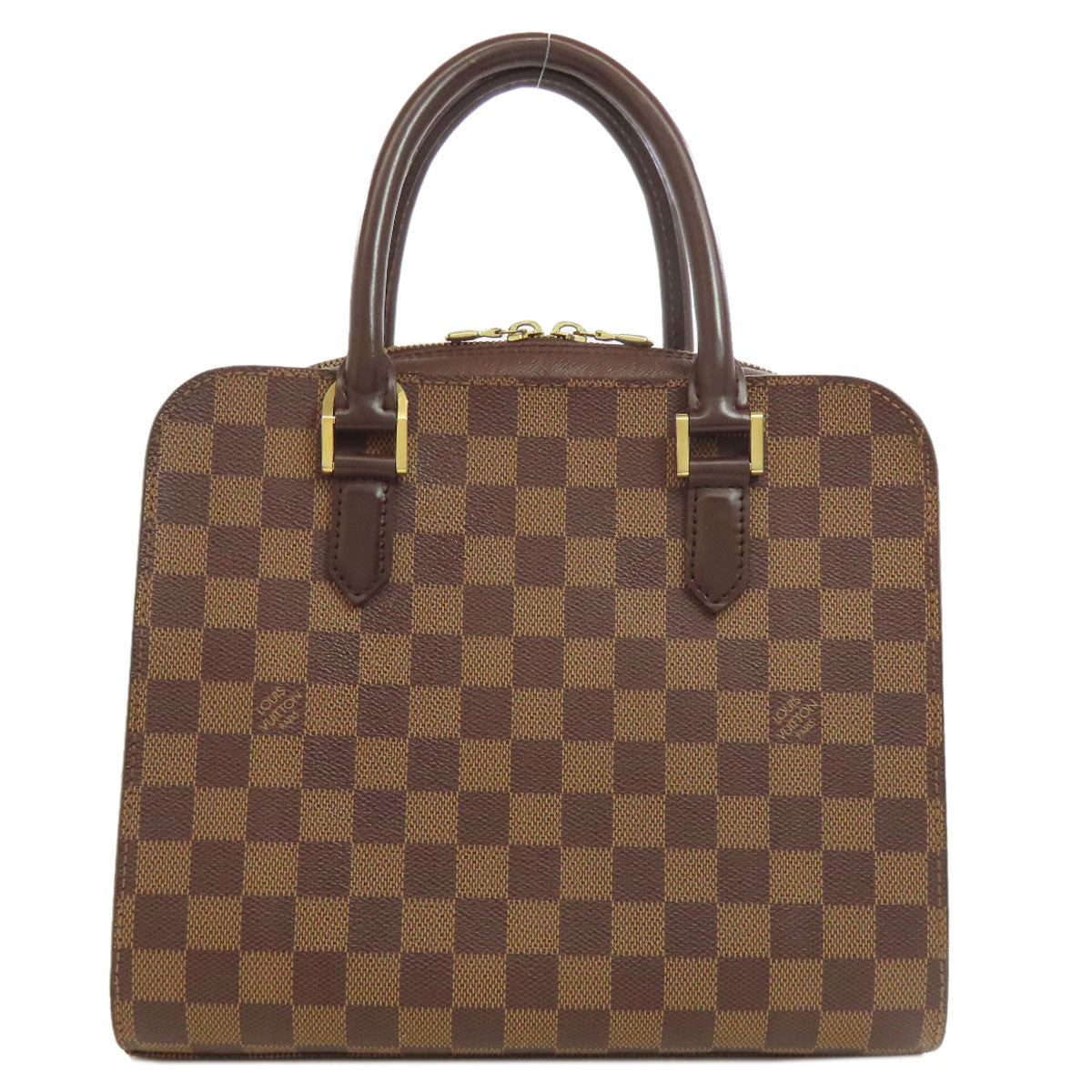 LOUIS VUITTON Handbag N51155 Damier canvas Brown Triana Women Used Authentic